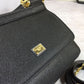 DG Medium Sicily Handbag In Dauphine Black For Women 10.2in/26cm DG  BB4347A100180999