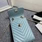 CHL Chevron Trendy CHL Phone Light Blue Bag For Women 18cm/7in