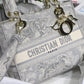 DI Medium Lady D-Lite Bag Grey, For Women, Women’s Handbags 24cm/9.5in CD