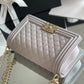 ChanelMedium Classic Flap Bag 25cm Grey For Women A67086
