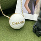 CHL Ball Bag White and Gold Chain Bag For Women 23.5cm/9.25in