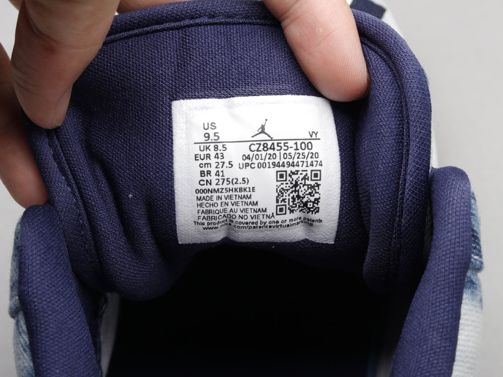 BL - AJ1 washed denim denim