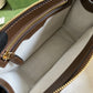 gg Messenger Bag With Interlocking G Beige And Ebony gg Supreme Canvas And Brown For Men 8in/21cm gg 674164 92THG