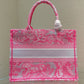 DI Medium Book Tote Pink, For Women, Women’s Handbags 14in/36cm CD M1296ZROC_M956