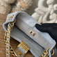 ChanelSmall Hobo Bag Gold Hardware Grey For Women, Women’s Handbags, Shoulder Bags 7.5in/19cm