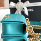 ChanelMedium Classic Flap Bag 25cm Dark Blue For Women A67086
