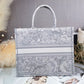 DI Large Book Tote White Multicolor, For Women, Women’s Handbags 16.5in/42cm CD