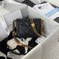 ChanelMini Flap Bag With Top Handle Gold Hardware Black For Women, Women’s Handbags, Shoulder Bags 7.9in/20cm AS2431