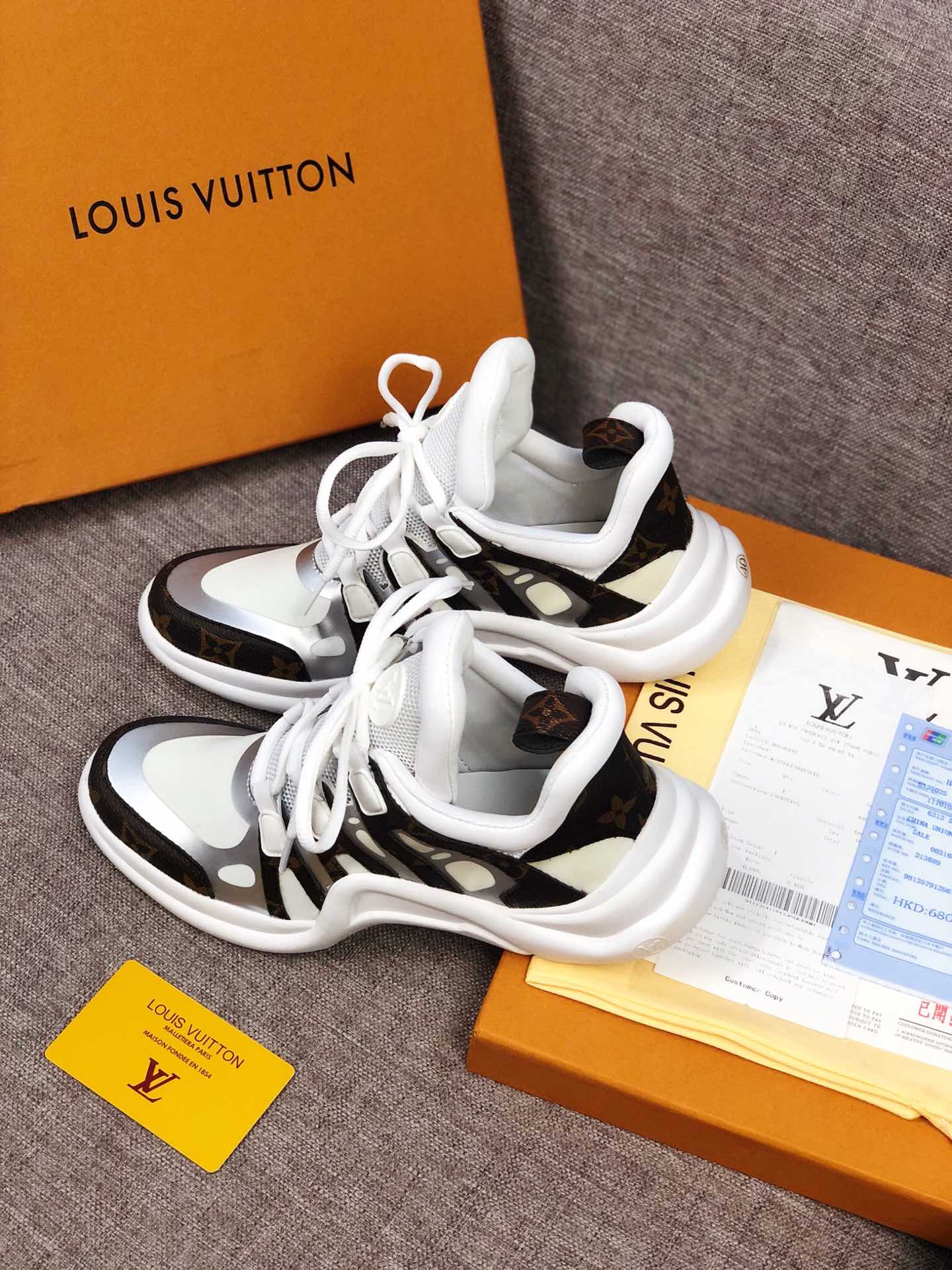BL - LUV Archlight White Brown Sneaker