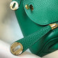HM Lindy Mini Clemence Bag Green For Women, Women’s Handbags, Shoulder And Crossbody Bags 7.5in/19cm