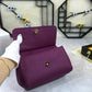 DG Medium Sicily Handbag In Dauphine Violet For Women 10.2in/26cm DG