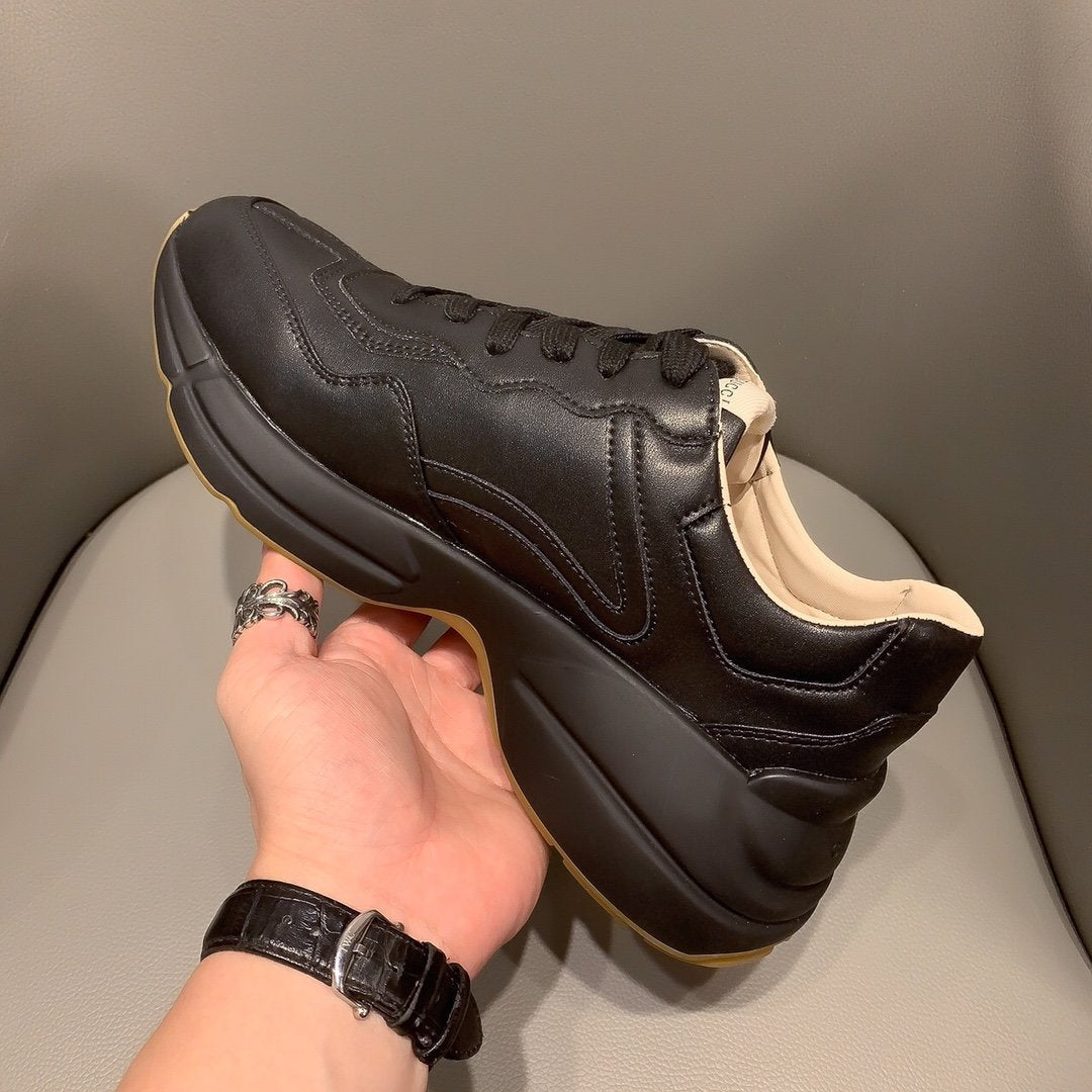 BL-GCI  RHYTON VINTAGE TRAINER LA BLACK SNEAKER 143