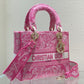 DI Medium Lady D-Lite Bag Pink, For Women, Women’s Handbags 24cm/9.5in CD M0565OROC_M956