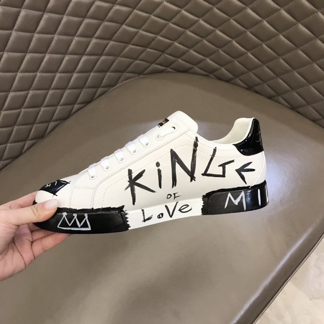DG Limited Edition Portofino Sneakers White For Men DG Shoes