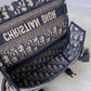 DI Small DYORCAMP Bag Blue Oblique Embroidery, Blue Handbags, Shoulder Bags, Crossbody Bags, 23cm CD M1241ORIW_M928