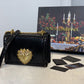 DG Medium Devotion Crossbody Bag Black For Women 8.3in/21cm DG
