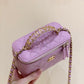ChanelSmall Vanity Case Purple For Women 6.7in/17cm AS3171