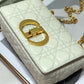 DI Small Caro Bag, White, For Women Women’s Handbags, Shoulder Bags, Crossbody Bags, 20cm CD M9241UWHC_M35U