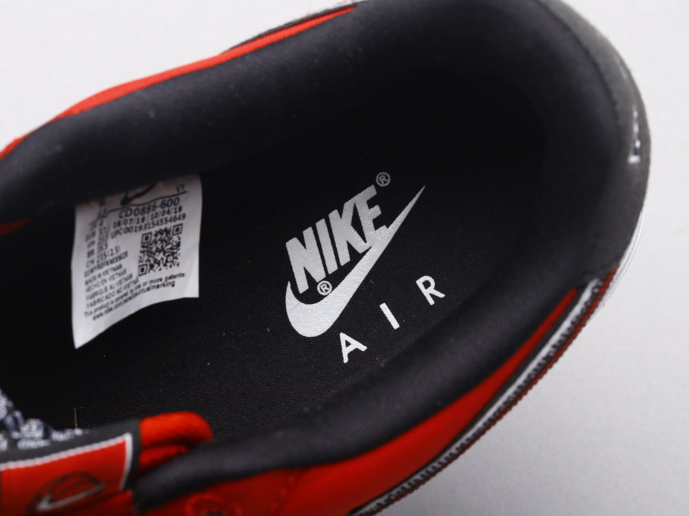 BL - AF1 Reverse Stitch red and white