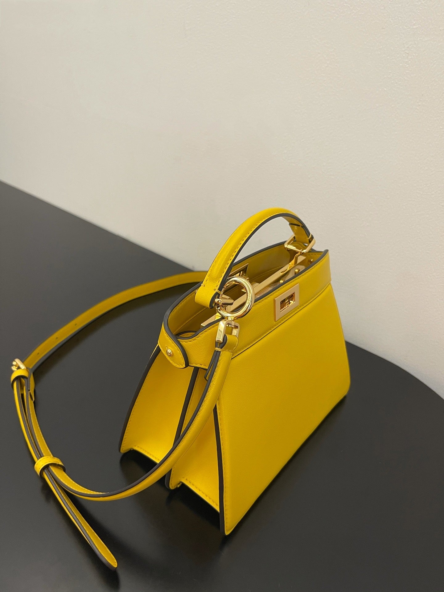 FI Peekaboo ISeeU Petite Yellow Small Bag For Woman 20cm/8in