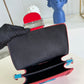 LV Limited Dauphine MM Bags By Nicolas Ghesquière With Monogram Lace Red For Women 25cm LV