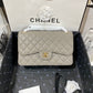 ChanelLarge Classic Handbag Gold Hardware Grey For Women, Women’s Handbags, Shoulder Bags 11.8in/30cm