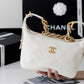 ChanelMedium Hobo Bag White For Women 11in/28cm