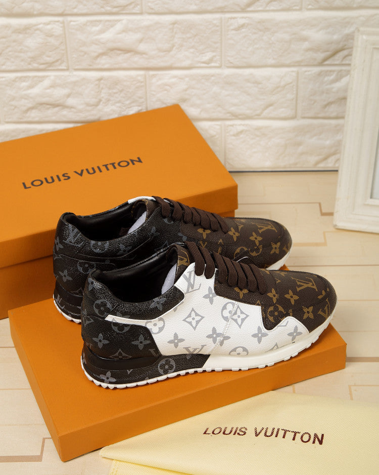 BL - LUV BLnogram Denim Brown And Gray Sneaker