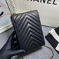 CHL Chevron Trendy CHL Phone Black Bag For Women 18cm/7in