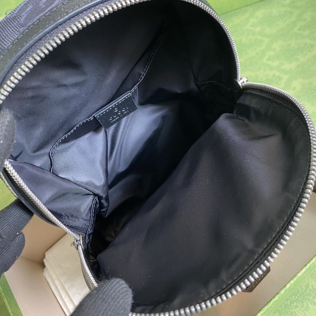 gg Off The Grid Sling Backpack Black gg Nylon For Men 11in/27cm 658631 H9HUN 1000