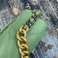 CHL 19 Flap Bag Gold Hardware Green For Women, Women’s Handbags, Shoulder Bags 10.2in/26cm AS1160