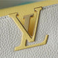 LV Capucines MM Taurillon Creme Beige/ Plume Yellow Berlingot For Women, Women’s Bags, Shoulder And Crossbody Bags 12.4in/31.5cm LV M59883