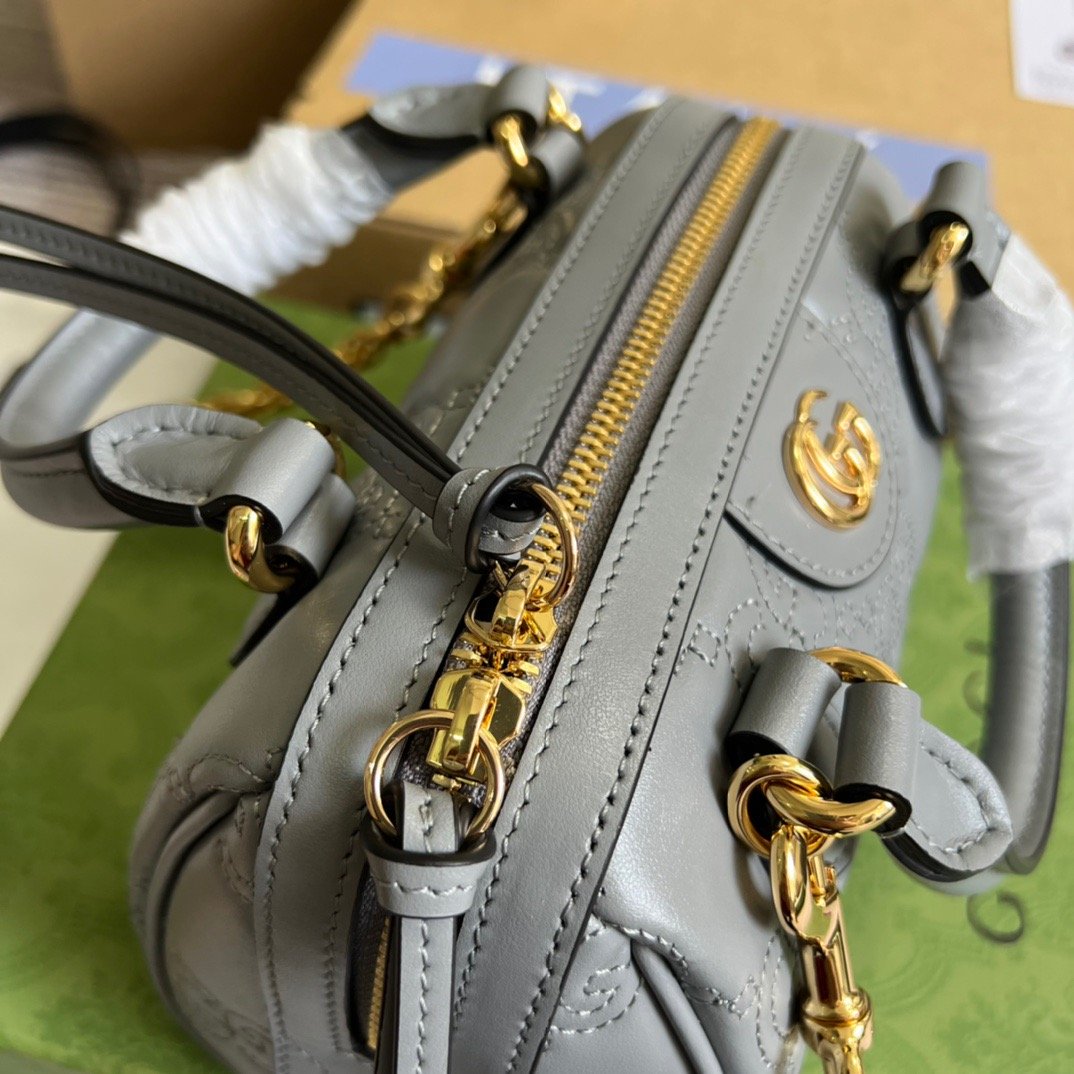 gg Matelasse Top Handle Bag Black For Women, Women’s Bags 7.5in/19cm gg ‎702251 UM8HG 1046
