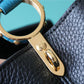 LV Capucines MM Taurillon Black/ Blue For Women, Women’s Bags, Shoulder And Crossbody Bags 12.4in/31.5cm LV 