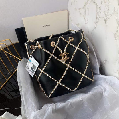 CHL 21 Handbag Black For Women, Women’s Bags 8.6in/22cm