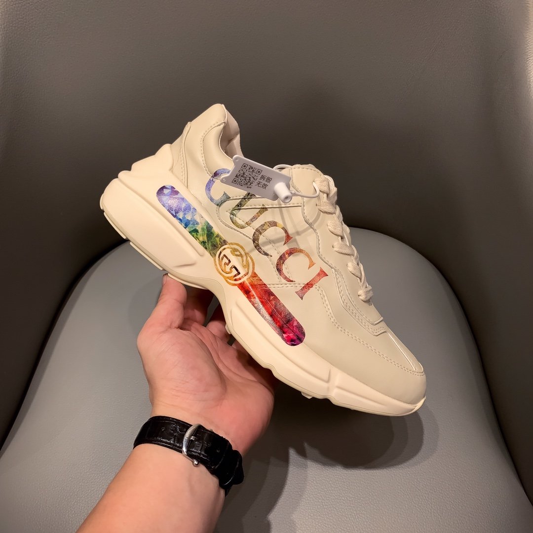BL-GCI  RHYTON SNEAKER WITH RAINBOW 129