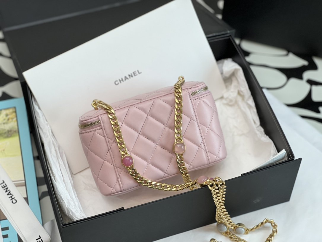 ChanelVanity With Chain Light PiNike For Women, Women’s Bags 6.2in/16cm