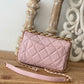 CHL Classic Diamond Flap Bag Light PiNike For Women, Women’s Bags 9.1in/23cm