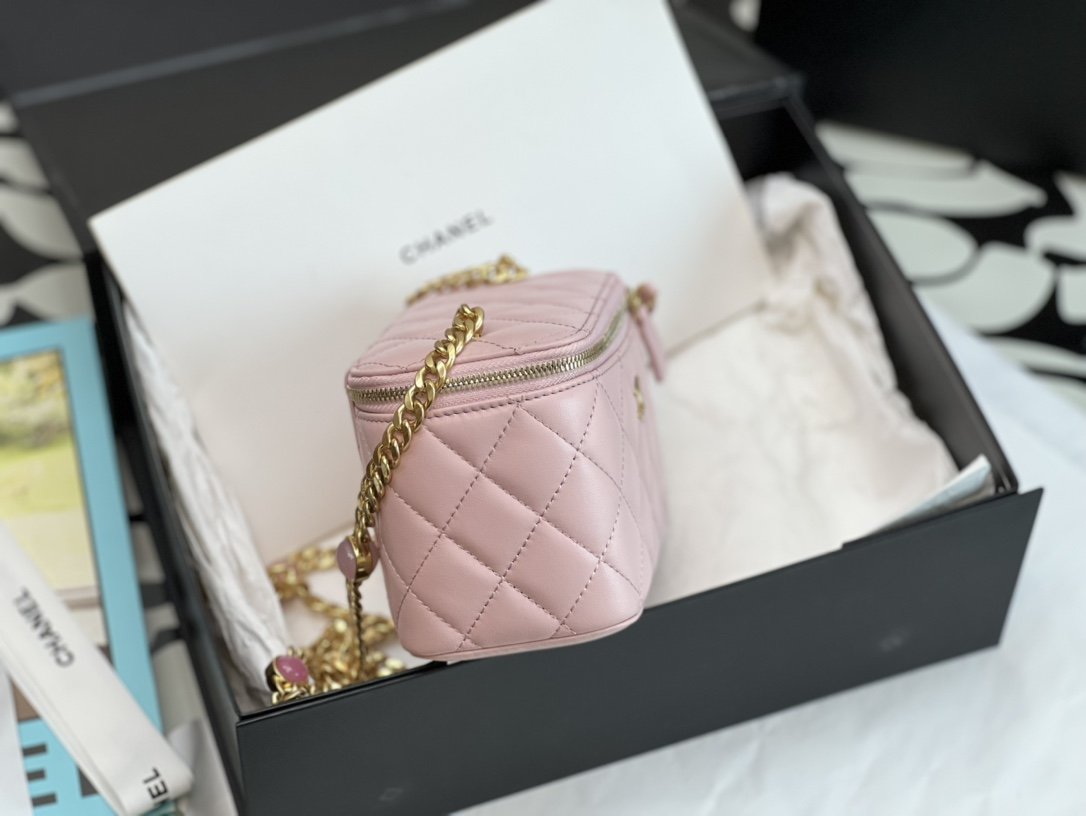 ChanelVanity With Chain Light PiNike For Women, Women’s Bags 6.2in/16cm