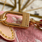 LV Nano Speedy Monogram Jacquard Denim Pink For Women, WoBags 6.3in/16cm LV M81213