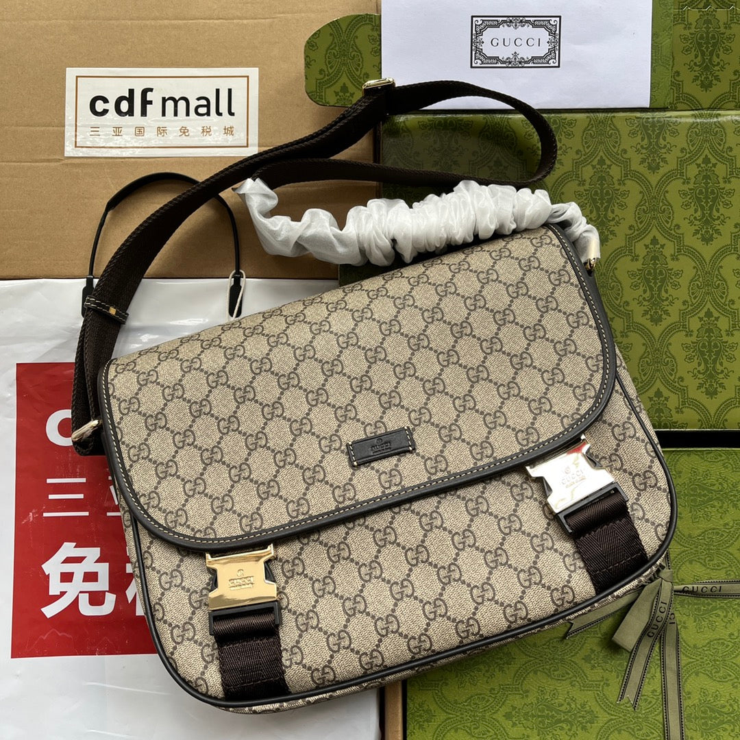 gg Imprime Medium Messenger Bag Brown For Women, Women’s Bags 12in/30.5cm gg