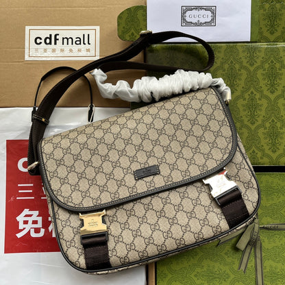 gg Imprime Medium Messenger Bag Brown For Women, Women’s Bags 12in/30.5cm gg
