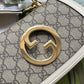 gg Blondie Mini Bag Brown And White For Women, Women’s Bags 8.7in/22cm gg