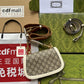 gg Blondie Mini Bag Brown And White For Women, Women’s Bags 8.7in/22cm gg