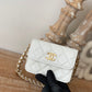Chanel Clutch With Chain White For Women, Women’s Bags 4.8in/12.3cm