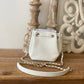ChanelMini Bucket Bag With Strap White For Women, Women’s Bags 4.9in/12.5cm AP2913 B05052 10601