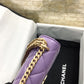 ChanelSpring And Summer 22C Violet For Women, Women’s Bags 6.1in/15.5cm