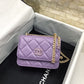 ChanelSpring And Summer 22C Violet For Women, Women’s Bags 6.1in/15.5cm