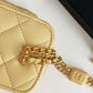 ChanelSmall Vanity With Chain Yellow For Women, Women’s Bags 4.3in/11cm