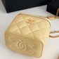 ChanelSmall Vanity With Chain Yellow For Women, Women’s Bags 4.3in/11cm